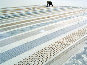 雪ざらし作業写真２